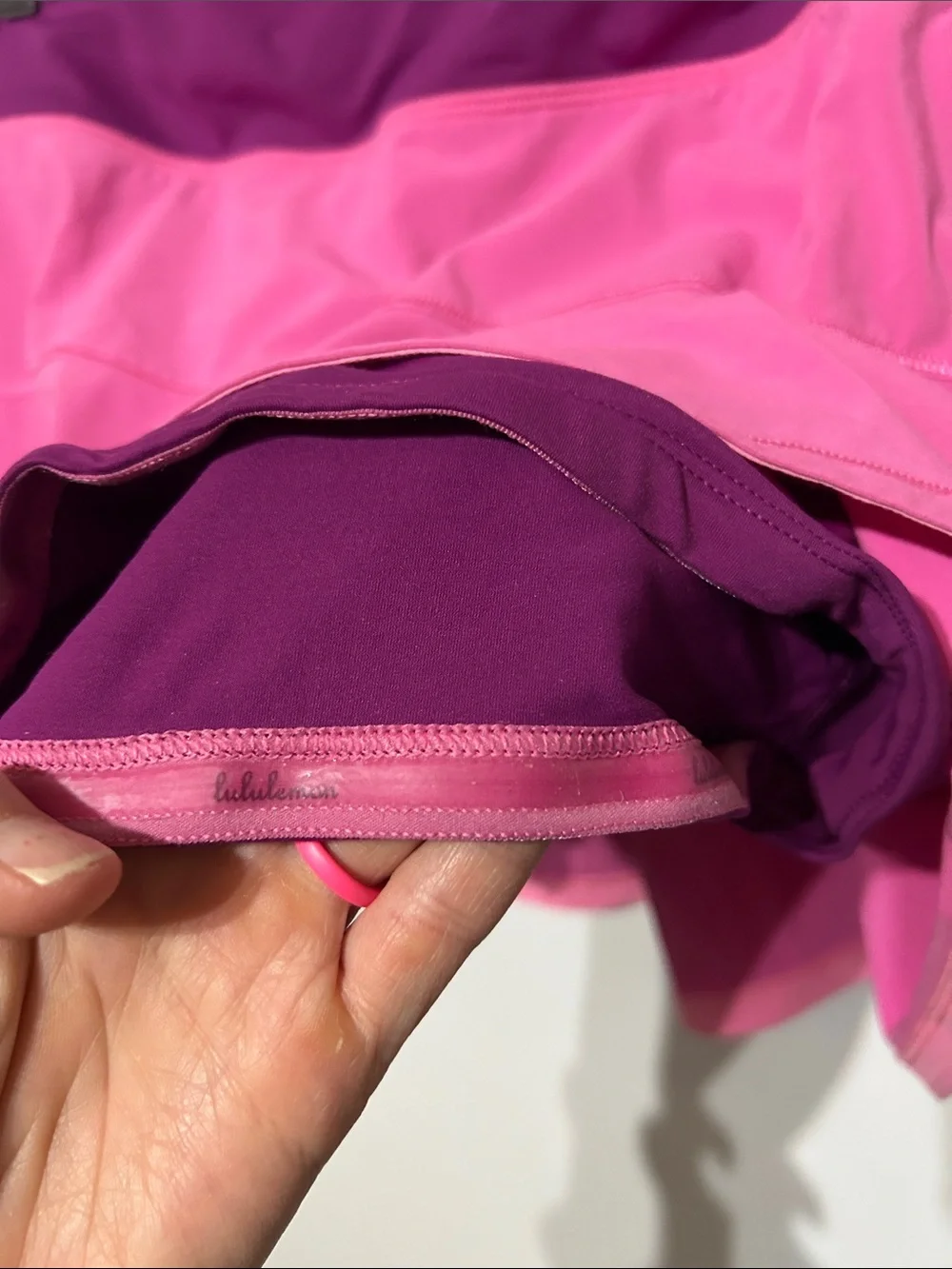 Lululemon Women’s Pace Rival Tennis Skirt Pink Purple Size 10